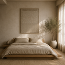 "Grains of Serenity" – Wabi-Sabi Sand Tone Abstract Relief Painting