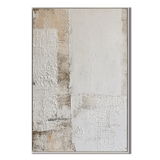 "Weathered Silence" – Wabi Sabi Earth Tone Textured Abstract Painting