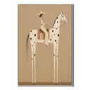 "Equestrian Grace" – Modern Folk Earth Tone Equine Oil Painting
