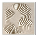 "Infinite Flow" – Wabi-Sabi Cream White Wave Relief Acrylic Painting