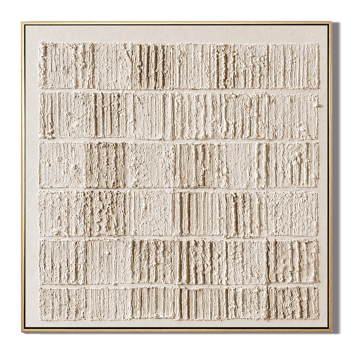 "Textured Archives" – Wabi Sabi White Relief Abstract Painting