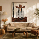 “Silent Cowgirl” – Modern Western Portrait Oil Painting