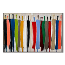 "Vibrant Gathering" – Modern Colorful Abstract Figurative Impasto Painting