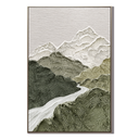 "Valley of Stillness" – Wabi Sabi Mountain Landscape Textured Wall Art