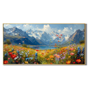 "Mountain Romance" – Impressionist Mountain Meadow & Wildflower Oil Painting