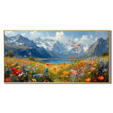 "Mountain Romance" – Impressionist Mountain Meadow & Wildflower Oil Painting