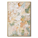 "Soft Petal Reverie" – Pastel Cream Textured Abstract Painting