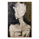 "Unspoken Self" – Abstract Figure Portrait Textured Painting