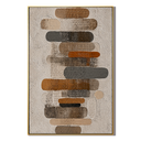 “Stacked Silence” – Neutral Geometric Wabi Sabi Impasto Oil Painting