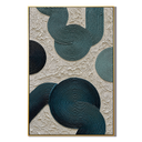 "Emerald Rhythm" – Modern Geometric Textured Abstract Painting