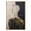 "Silent Witness" – Abstract Figure Portrait Textured Painting