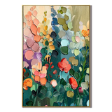 "Botanical Daydream" – Colorful Garden Floral Textured Painting