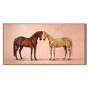 “Tender Companions” – Romantic Horse Couple Oil Painting