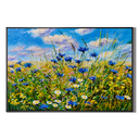 "Summer Breeze" – Impressionist Wildflower Meadow Palette Knife Impasto Oil Painting