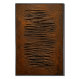 "Traces of Time" – Wabi-Sabi Earth Tone Heavy Textured Abstract Oil Painting