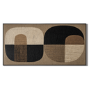 "Harmonious Duality" – Wabi-Sabi Earth Tone Horizontal Abstract Acrylic Painting