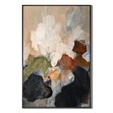 "Chaotic thoughts" – Wabi-Sabi Earth Tone Abstract Textured Acrylic Painting