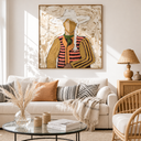 "Braided Cowgirl" – Vintage Western Woman Textured Oil Painting