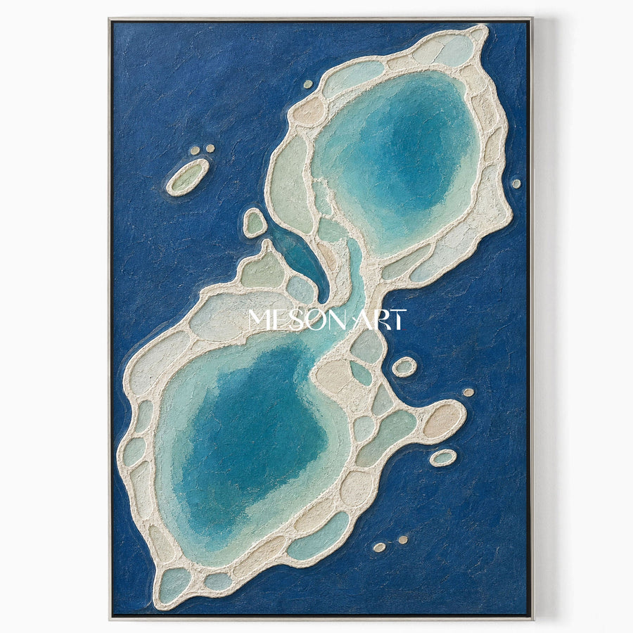 Azure Biomorphic Tides #CSQ122