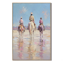 "Wild Companions" – Textured Impasto Western Cowboy Oil Painting