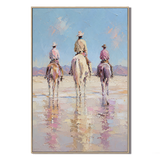 "Wild Companions" – Textured Impasto Western Cowboy Oil Painting