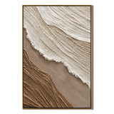 "Sandstone Drift" – Wabi Sabi Earth Tone Textured Abstract Painting