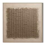 "Silent Weave" – Wabi-Sabi Earth Tone Abstract Textured Acrylic Painting