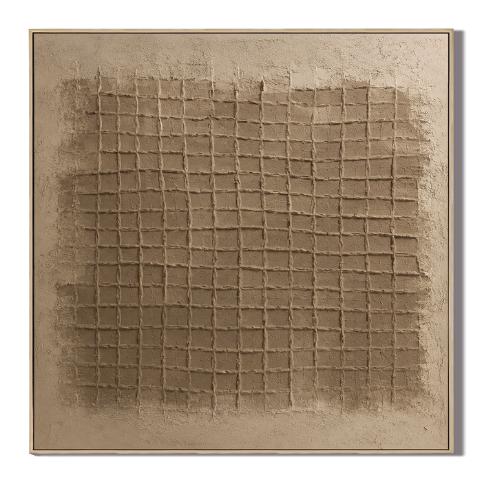 "Tactile Memory" – Wabi-Sabi Clay Earth Tone Abstract Textured Painting