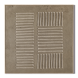 "Tranquil Rhythms" – Wabi-Sabi Beige Textured Minimalist Acrylic Painting