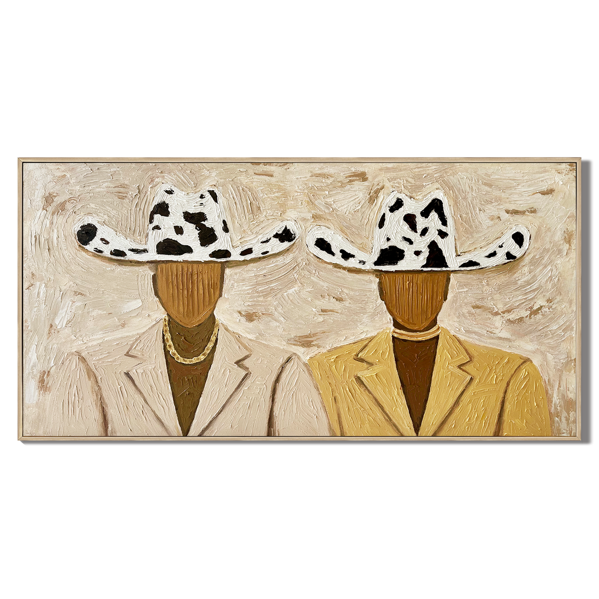 “Ranch Brothers” – Western Cowboy Impasto Oil Painting