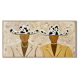 “Ranch Brothers” – Western Cowboy Impasto Oil Painting