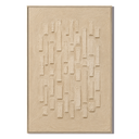 "Rain Sounds"—A Wabi-Sabi Style Sand-Beige Relief Acrylic Painting