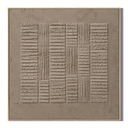 "Neutral Matrix "—Wabi-Sabi Warm Gray Geometric Texture Relief Acrylic Painting