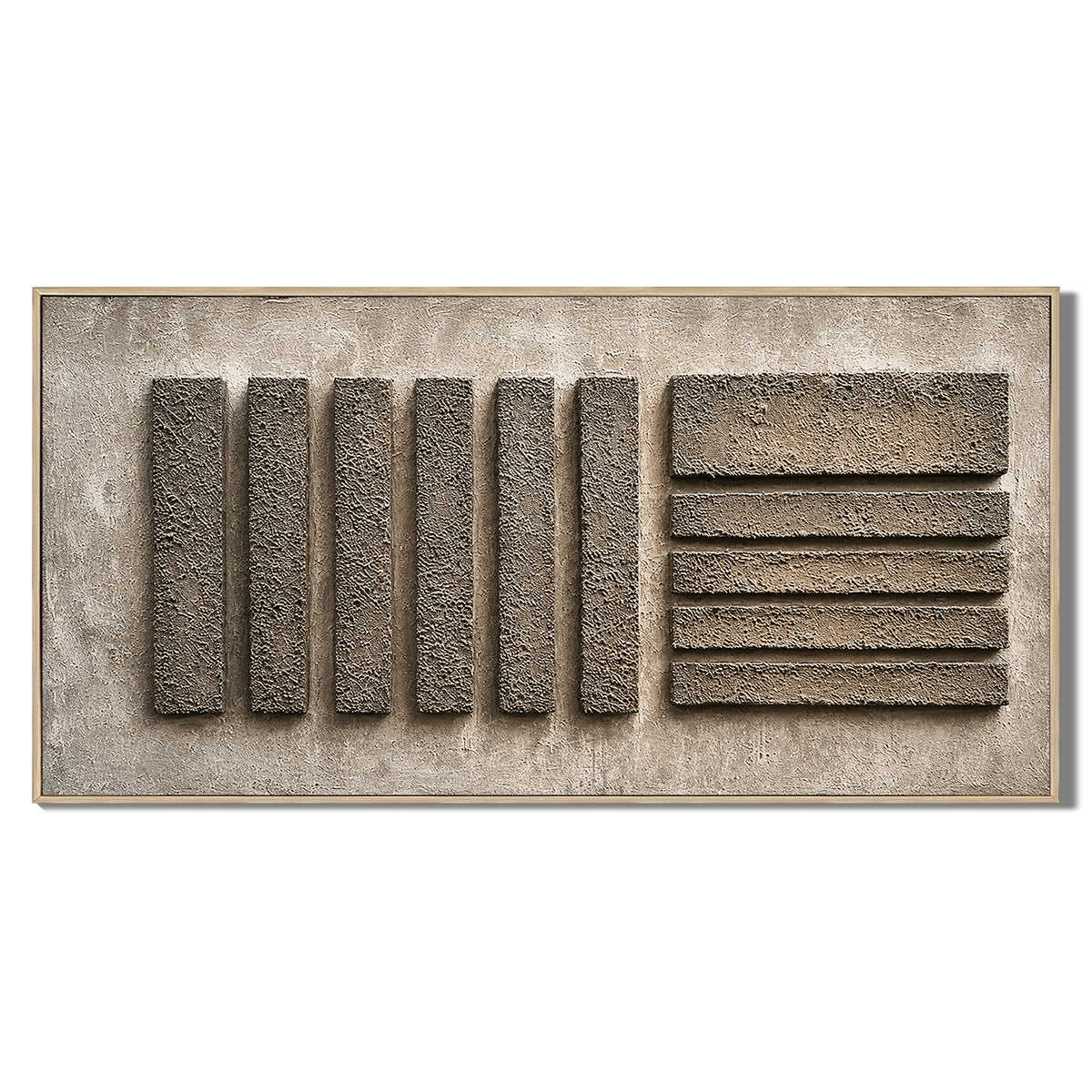 "Ancient Wisdom" – Wabi-Sabi Textured Geometric Abstract Painting