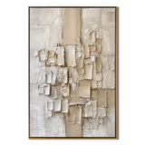 "Quiet Architecture" – Wabi Sabi Neutral Textured Abstract Painting