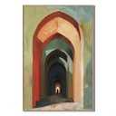 "Portal of Solitude" – Architectural Archway Terracotta Oil Painting