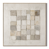 "Tapestry of Silence" – Wabi-Sabi Textured Neutral Abstract Wall Art