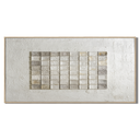 "Traces of Order" – Wabi-Sabi Cream and Beige Mixed Media Abstract Textured Painting