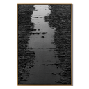 "Silent Passage" – Black Wabi Sabi Abstract Textured Wall Art