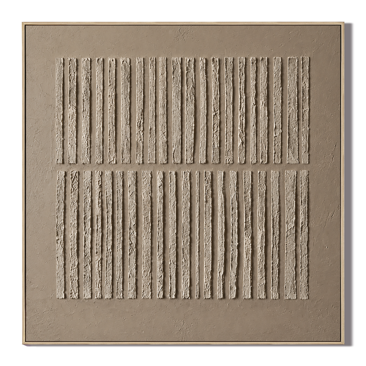 “Tactile Echoes” – Wabi-Sabi Beige Textured Minimalist Acrylic Painting