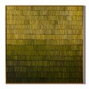 "Moss Rhythm" – Olive Green Textured Pattern Painting