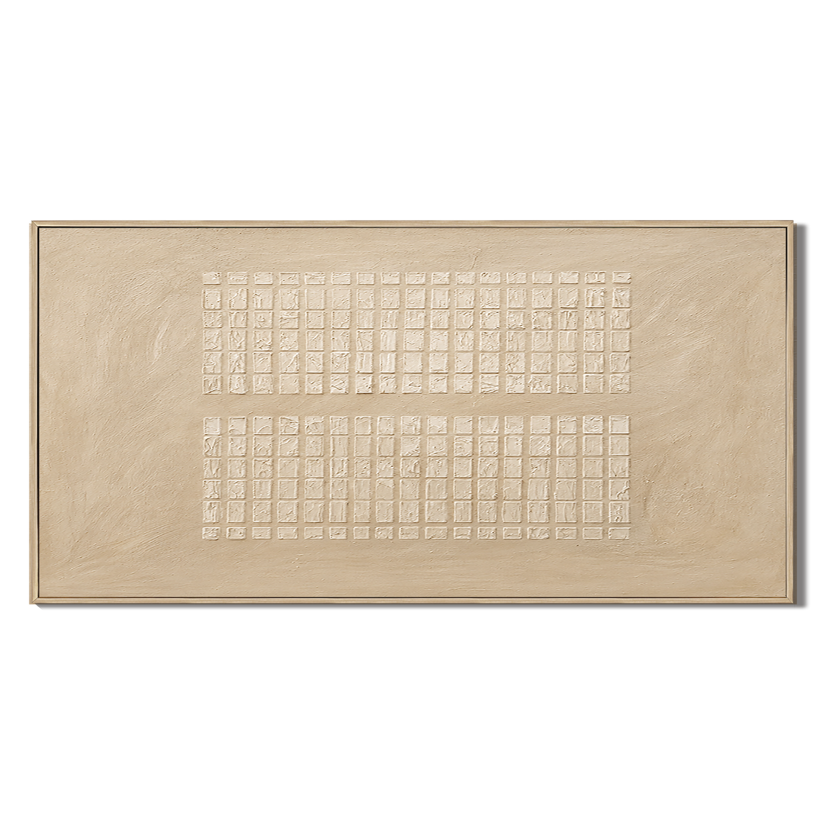 "Echoes of Memory" – Wabi-Sabi Beige Textured Minimalist Acrylic Painting