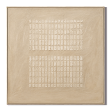 "Silent Horizon" – Wabi-Sabi Earth Tone Textured Horizontal Relief Painting