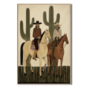 "Desert Companions" – Modern Western Equestrian Warm Earth Tone Oil Painting