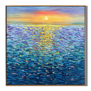 "Morning Tide" – Ocean Sunrise Textured Oil Painting