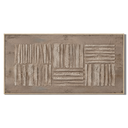 "Organic Gridwork" – Wabi-Sabi Earth Tone Abstract Textured Relief Painting