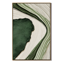 "Forest Current" – Green Wabi Sabi Textured Abstract Painting