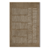 "Tranquil Harmony" – Wabi-Sabi Earth Tone Abstract Relief Painting