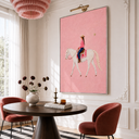 "Lone Star Serenade" – Feminine Western Impasto Cowgirl Painting