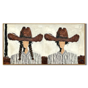 “Desert Lovers” – Vintage Western Couple Portrait Oil Painting